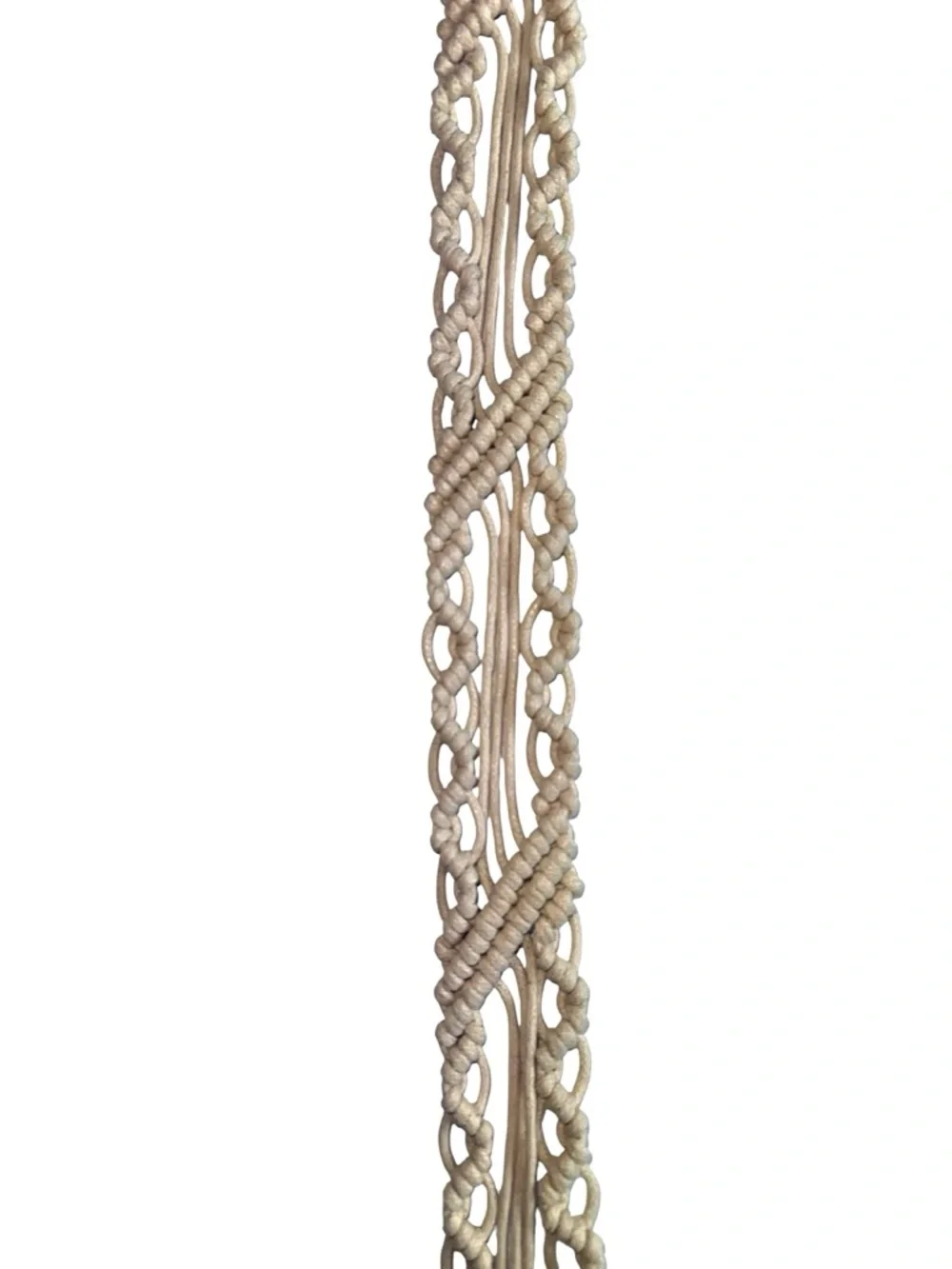 Natural Macrame BoHo Western Hippie Belt Sz Med / Large